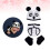 2 Pezzi All'Uncinetto Panda Per Foto 10