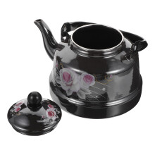 Home Retro Black Enamel Storage Container For Coffee Oil Tea