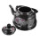 Home Retro Black Enamel Storage Container For Coffee Oil Tea 1