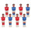 8 Figure Per Tavolo Calcio Balilla Statua 7