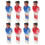 8 Figure Per Tavolo Calcio Balilla Statua 10