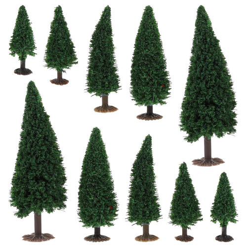 10St Mini Landschapsbomen Plastic Voor Diorama Decor
