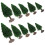 10St Mini Landschapsbomen Plastic Voor Diorama Decor 9
