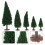 10St Mini Landschapsbomen Plastic Voor Diorama Decor 6