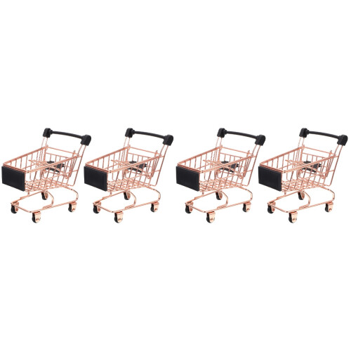 4St Lekvagn Mini Shopping Rosa Guld 2