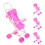 4Pcs De Bebê Rosa Para Bonecas Plástico Dobrável 9