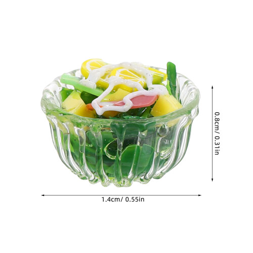 5 Unidades Miniatura Comida Salada, Brinquedo 1