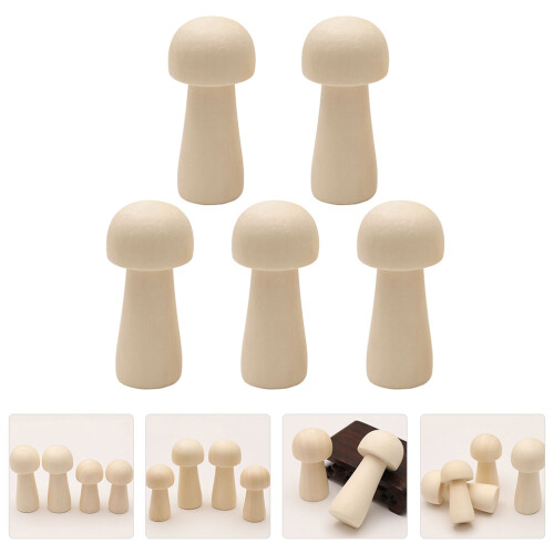 5Pcs Små Svamp Dekorationer För Diy Målning 2