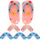 6 Par Miniatyr Strandflip-Flops Hawaiianskt Tema 5