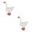 2St Detaljerad Gås Bord Inomhus Home Decor 10