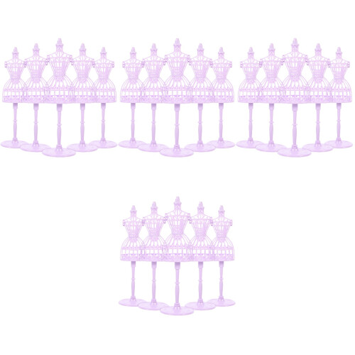 20 Unidades Mini Suporte Para Vestidos De Cabide 2