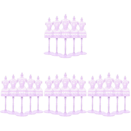 20 Unidades Mini Suporte Para Vestidos De Cabide 1