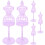 20 Unidades Mini Suporte Para Vestidos De Cabide 10
