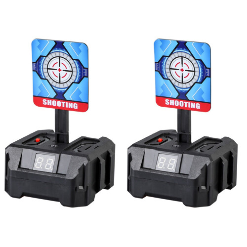 2Pcs Alvo Eletrônico De Tiro Com Pontuação E Reposição Automática 1