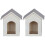 2St Beige Mini Modellhus För Barn Och Elegant Heminredning 2