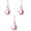 3Pcs Lång Mössa Gnomdocka Dvärgdocka Dockdekoration 3