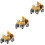 3Pcs Carro Construção Brinquedo Caminhão Veículo 5