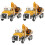 3Pcs Carro Construção Brinquedo Caminhão Veículo 3