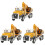 3Pcs Carro Construção Brinquedo Caminhão Veículo 2