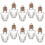 10Pcs Önskeflaskor Mini Glasflaskor Lilla Miniatyrflaskor 11