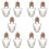 10Pcs Önskeflaskor Mini Glasflaskor Lilla Miniatyrflaskor 4