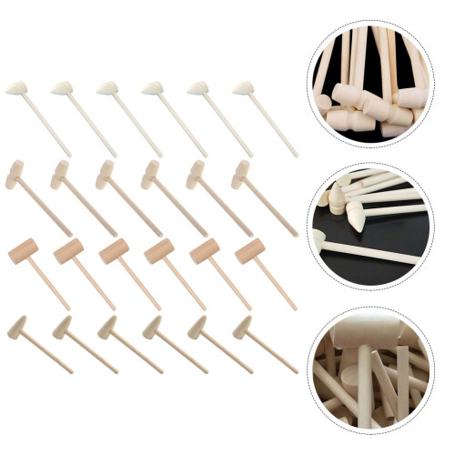 24Pcs Minihammare Leksaker Hantverksverktyg 2