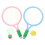 1 Set Barns Badmintonracket Träning Ute Fritid 11