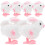 6Pcs Pås Karnell Hoppande Kaniner Dragdockor Plush 1