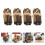 4Pcs Mini Decorativa Para Chimenea Casa De Muñecas 9