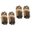 4Pcs Mini Decorativa Para Chimenea Casa De Muñecas 3
