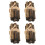 4Pcs Mini Decorativa Para Chimenea Casa De Muñecas 4