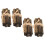 4Pcs Mini Decorativa Para Chimenea Casa De Muñecas 11