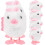 6Pcs Pås Karnell Hoppande Kaniner Dragdockor Plush 9