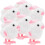 6Pcs Pås Karnell Hoppande Kaniner Dragdockor Plush 10