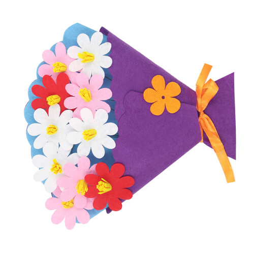 3Pcs -Vävdt Tyg Blommor För Barns Hemsnickrande Leksaker
