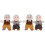 4 Stycken Berättartid Figur Barn Handsdocka Diy Leksak 2