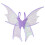 Kostymvingar Barn Fairy Wing Elegant Dekorationsvingar 2