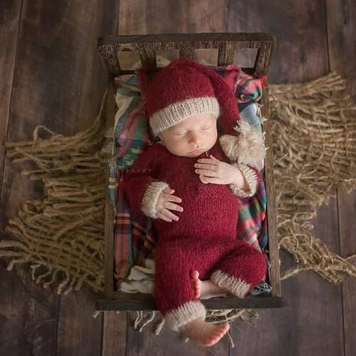 Conjunto De Para Bebê, Chapéu E , Roupas Para Fotografia 2