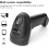 Wireless 2D Barcode Scanner USB Interface  Endurance 2 Modes Compact Portable For Express 2