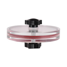 Vinyl Record Cleaner Clamp Universal Turntable Accessory Record Label Saver Acrylic Cloth Compatible With Turntables