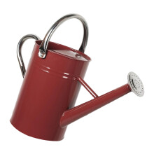 Heavy Type Metal Watering Can For Outdoor Plant-Burgundy