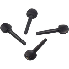 4 Stuks Ebbenhout Viool Stemknoppen Voor Fiddler Vervanging (2/1)