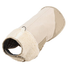 Dog Winter Apparel Furry Vest for Dogs Boy Girl Medium-beige1 M