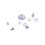 1Set Oorbellen Accessoires Oorstekers Set Transparant DIY 5
