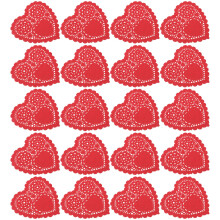 100 Stks Hartvormige Papieren Theedoekjes Voor Cake En Vetabsorptie