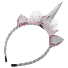 Kids Unicoorn Mesh Haarband Met Oren Feestartikelen Foto