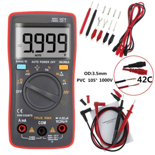 An8008 Digitale Multimeter Automatisch Bereik Lcd Rood 2