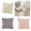 Decorative Bowknot Pillow Protectors Soft Polyester-White 3