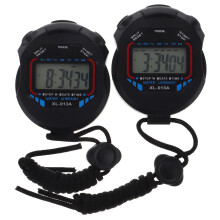 2 Lcd Stopwatch Chronograaf Met Alarm Xl-013 Zwart