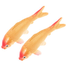 2St Gouden PVC Koi Vis Model Decoratie Fotografie Props